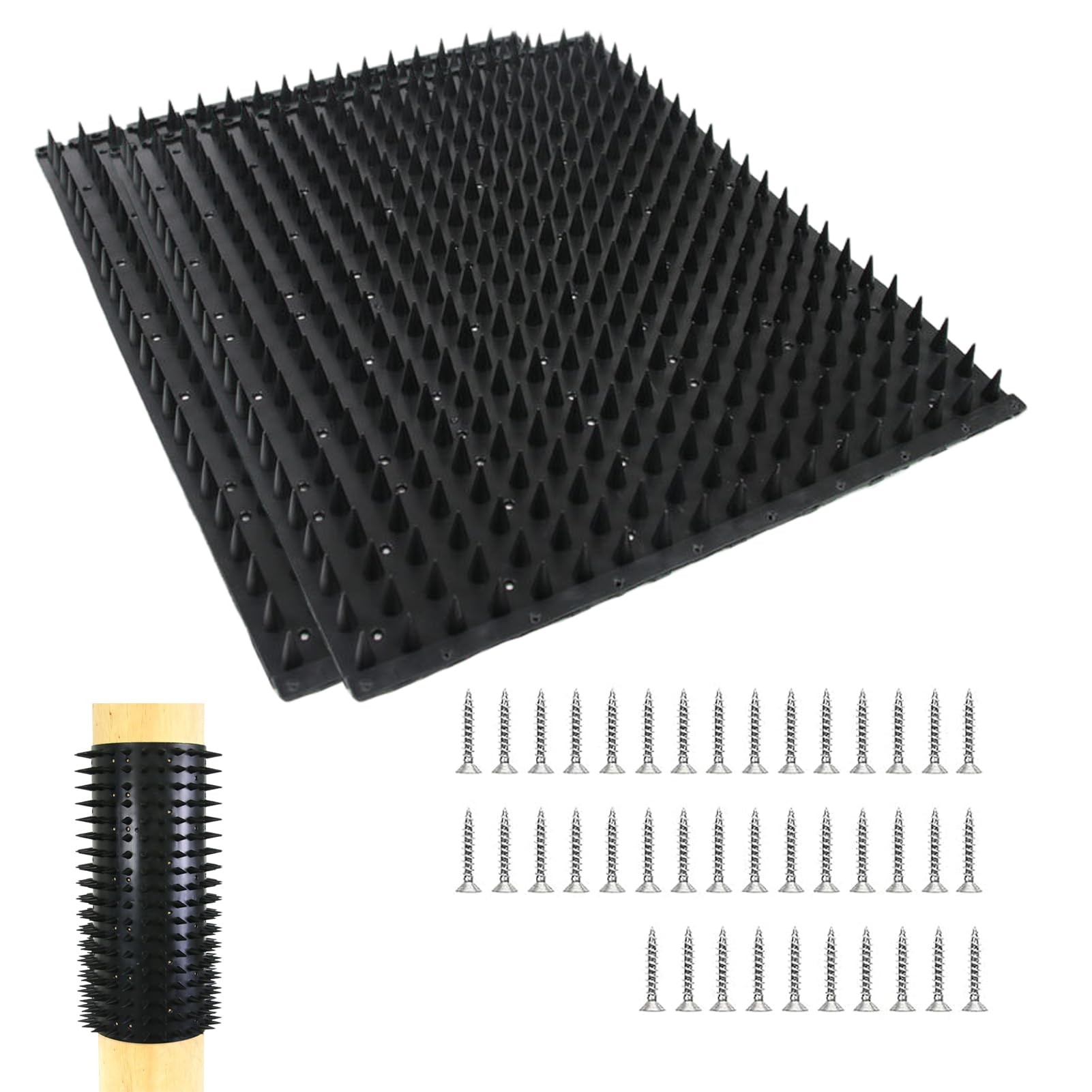 2PCS Horse Scratching Post Pad,Itch Relief Pad Cattle Scratching Post Pad,for Animals Farm Cattle Comes with 40 Mounting Nails,Horses and Horses Tickling Aid for Small Farm Animals Goat Sheep Cow Pig
