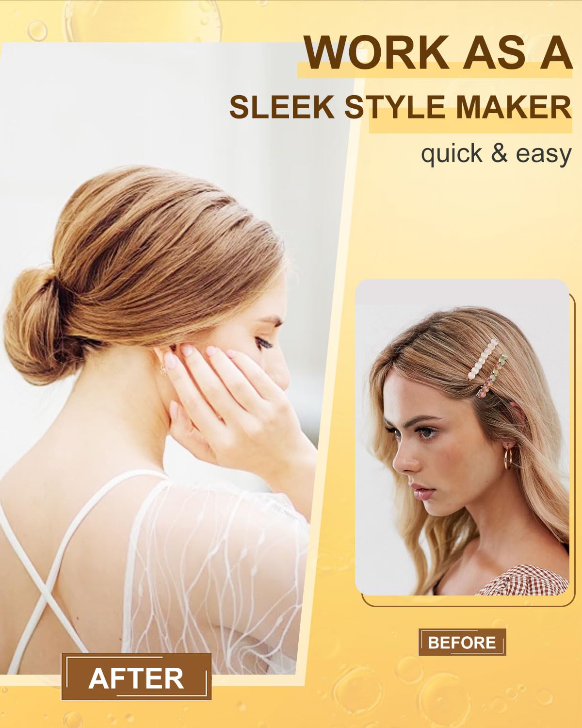 Styling Cream, Non-greasy Smoothing Cream for Women & Kids Curl Defining, Fragrance-Free Flyaway Control for Frizz & Baby Hair, Styling Products for Slick Back, Bun, Ponytail, Braiding