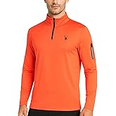 Spyder Mens Active Quarter Zip Pullover - Moisture Wicking Athletic Mens Sweatshirt, 1/4 Zip Long Sleeve Shirts for Men