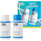 K18 Damage Shield Wash Care Set | Full-Size Color-Safe Protective Shampoo + Conditioner Reduces Frizz And Tangles, Maintains 