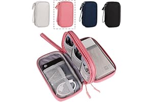 zeyce Electronics Accessories Organizer Pouch Bag, Electronic Organizer Travel Universal Cable Organizer Electronics Accessories Bag for Cable, Charger, Phone, SD Card, Business Travel Gadget Bag