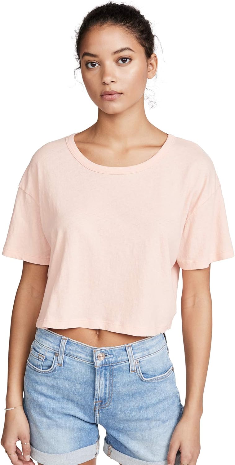 cropped boxy tee shirt