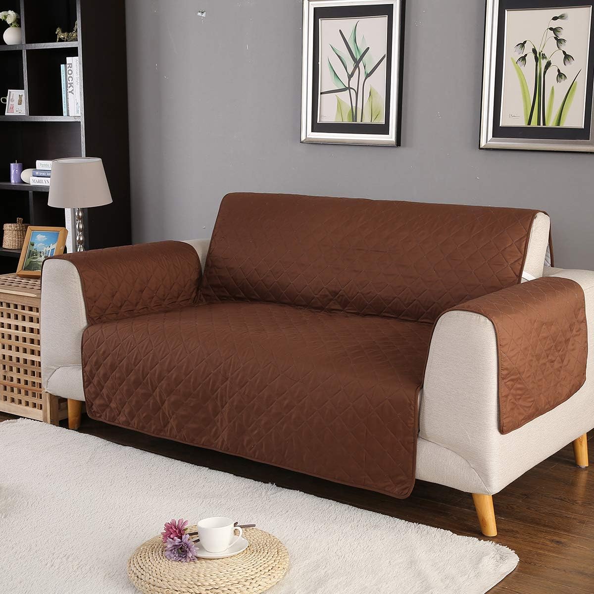 PETCUTE Fundas para sillones Acolchadas Cubre sillones 1 plazas Fundas