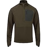 Drake Waterfowl Men's EST Offset 1.0 Half Zip UPF30 Moisture-Wicking Lightweight Long Sleeve Hunting Pullover