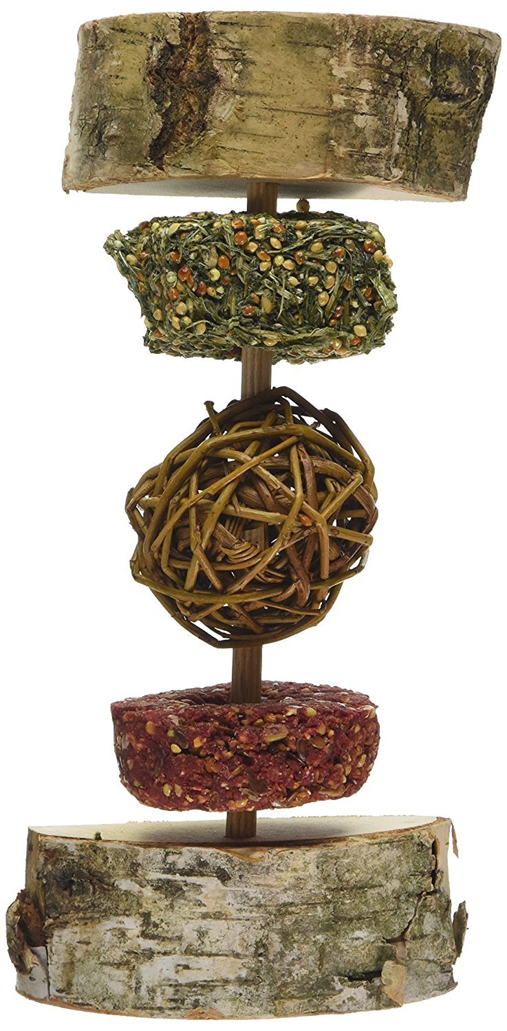 Rosewood Naturals Rodent Playground, Small Animal Treat and Gnaw Toy for Hamsters, Gerbils, Mice, Rats, Rabbits, Guinea Pigs, Chinchillas and Degus (Pack of 1)