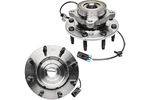 Detroit Axle - 4WD Front Wheel Bearing Hubs for Silverado Sierra 2500 HD 3500 Chevy Avalanche Suburban GMC Yukon XL 2500 Humm