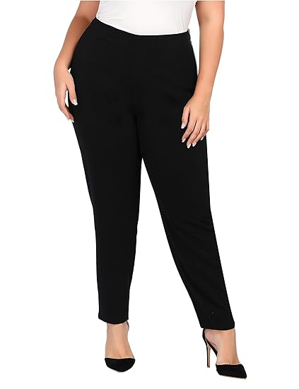 plus size skinny work pants