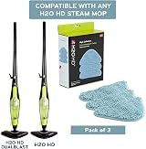 H2O HD Super Absorbent Cloths Pack of 3 for Steam Mop Floor Carpet Upholstery view 3