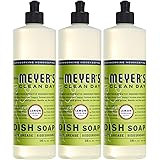 Mrs. Meyer's Liquid Dish Soap, Biodegradable Formula, Lemon Verbena, 16 fl. oz - Pack of 3