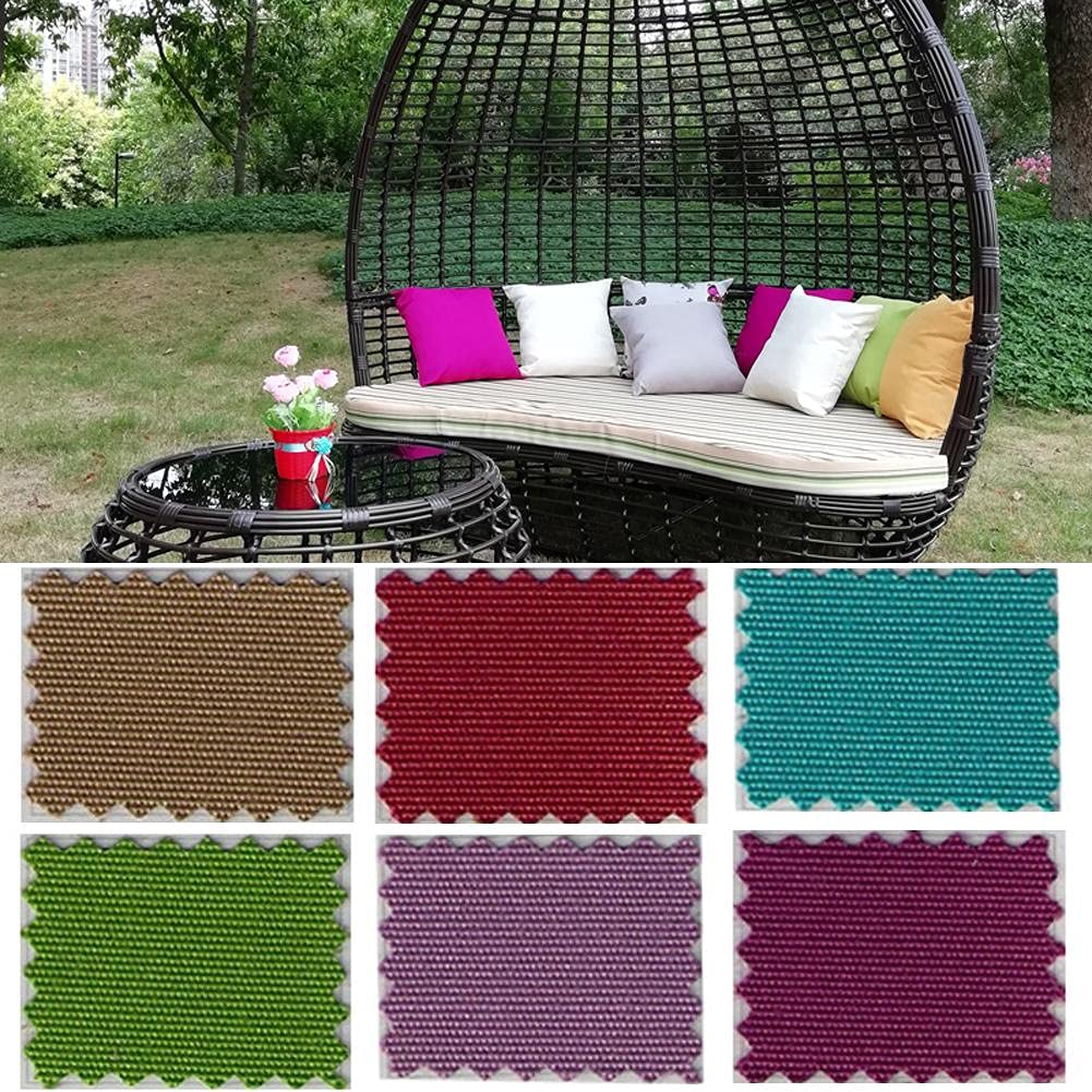 YSGLIFE 2 Pack Waterproof Cushion Covers for Car Bed Sofa Chair Garden Furniture Outdoor Use 50x50cm