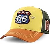 Trendy Apparel Shop Route 66 3D Embroidered Structured Mesh Back Baseball Cap