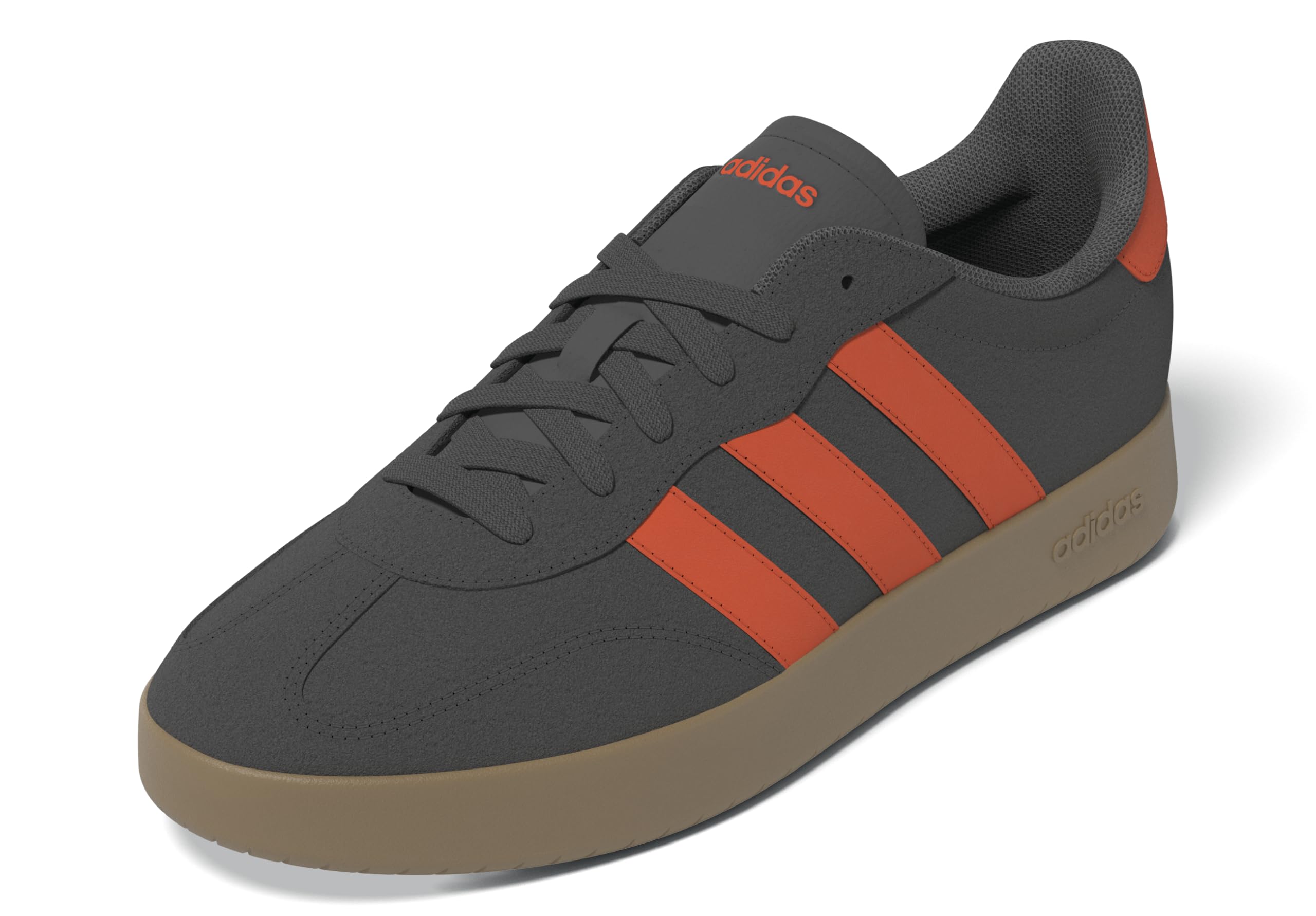 Adidas Men's Barreda, Charcoal/Impact Orange/Gum, 14 Image