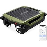 Solar Pool Skimmer Robot, APP Control 24/7 Auto Cleaner | Dual Charging, Ideal for Above Ground &amp; In-Ground Pools（Green)