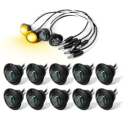 MADCATZ 10 Pcs 3/4 Inch Small Round Smoked Lens