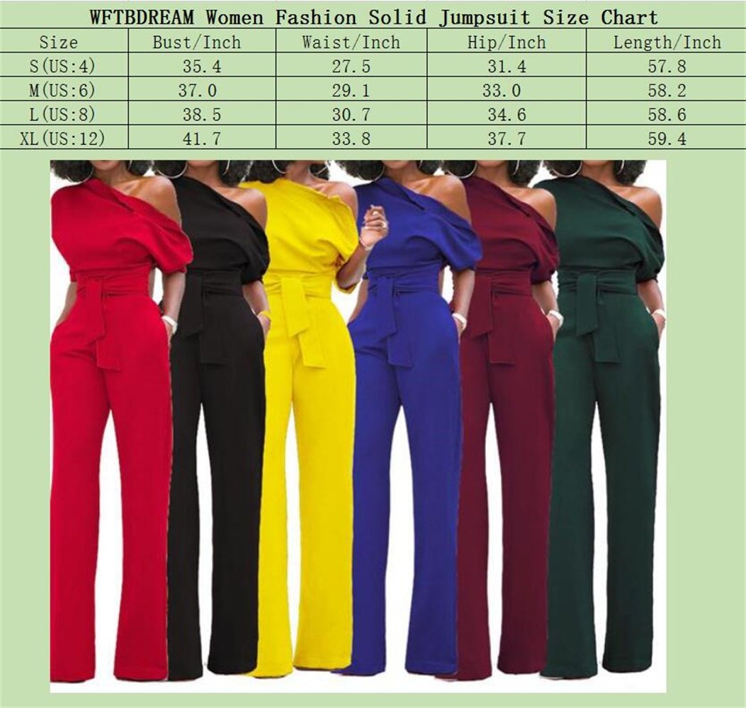 Elastic Waist 3/4 Sleeve Off Shoulder Jumpsuit Romper Women Plus Size Black XL