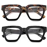 SOPHILY Bifocal Reading Glasses Women Oprah Style Bi-focal Readers Oversized Eyewear Designer Ladies Large Frame Square