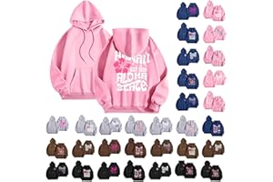 Itsame Pink Palm Puff Hoodies For Teen Girls 2024 Cute Graphic Preppy Sweatshirt Long Sleeve Drawstring Hooded Pullover Tops