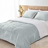 Seward Park Silver Grey Sherpa Comforter Set Full Queen Size, All Season Soft Warm Fleece Fall Blanket, Winter Bedding Sets with 2 Pillow Shams