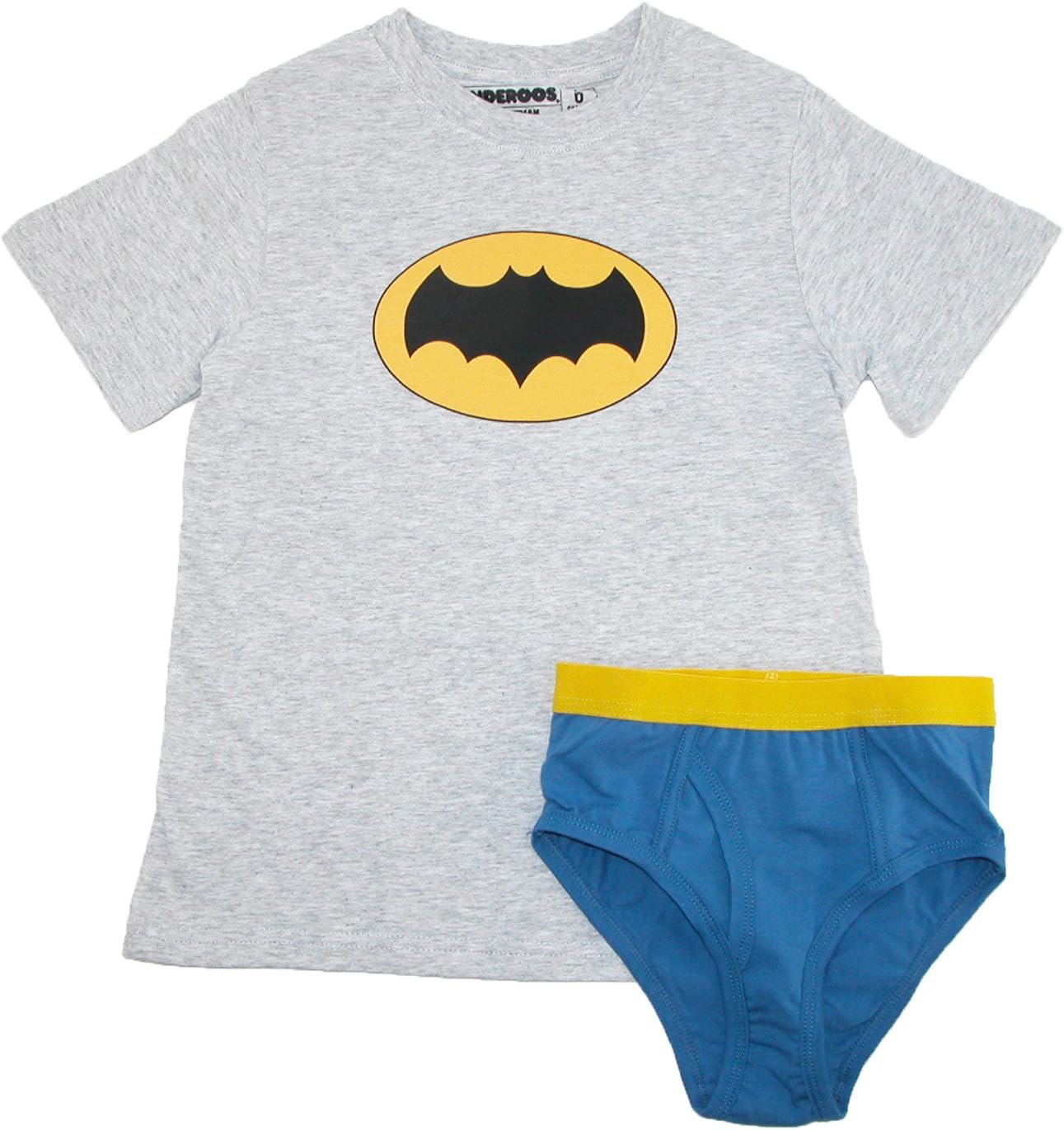 Underoos Boys Batman Superhero Underwear Shirt Set, Small 6, Multi