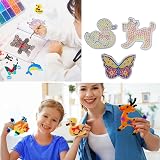 Tyrzol 15pcs Fuse Bead Pegboards Clear Animal Heart Shapes Craft Tray DIY view 5