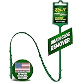 Zip-it Hair Clog Remover, 25-inch Unclogger Tool for Shower, Tub & Sink In Seconds - Reusable Snake Drain Hair Removal Tool, 