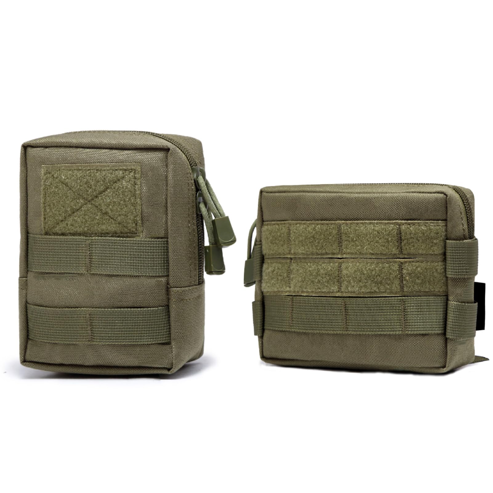 Azarxis Molle Tactical Pouch, Multi-Purpose Military Admin EDC Utility Pouch Backpack Accessories Gadget Tool Gear Organizer for Outdoor Hiking Camping Hunting Cycling Trekking Climbing (Green)