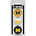 Team Golf NCAA Regulation Size Golf Balls, 3 Pack, Full Color Durable Team Imprint