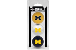 Team Golf NCAA Regulation Size Golf Balls, 3 Pack, Full Color Durable Team Imprint