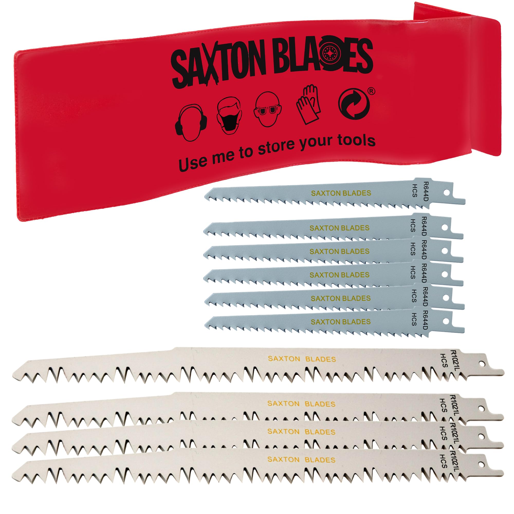 RPR10MXC Saxton 10 Blade Reciprocating Sabre Saw Combo Wood fits Bosch, Dewalt Makita Pack C