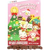 Galerie Hello Kitty Christmas Countdown Calendar 2023, Holiday with 24 Milk Chocolate Pieces, Advent Calendars for Kids, 1.76 Ounces