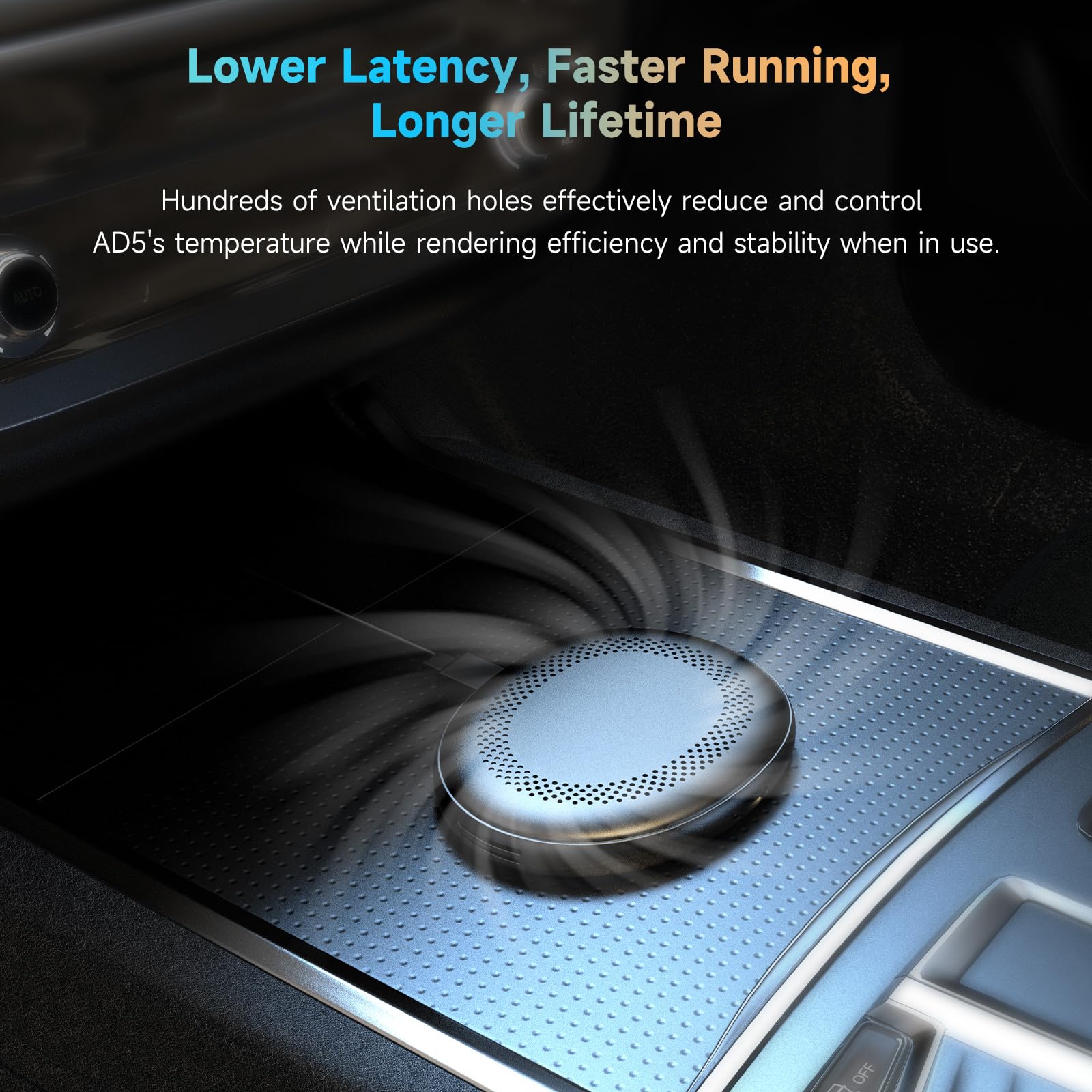 Wireless CarPlay Adapter Android Auto - Smart AI Magic Video Box with Built-in Android Multimedia System, Enjoy Video & Music Apps, Navigation, AI Voice, Plug & Play for Factory Wired CarPlay Car