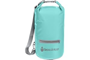 Skog Å Kust DrySåk Waterproof Floating Dry Bag with Exterior Zippered Pocket | for Kayaking, Rafting, Boating, Swimming, Camping, Hiking, Beach, Fishing | 10L & 20L Sizes