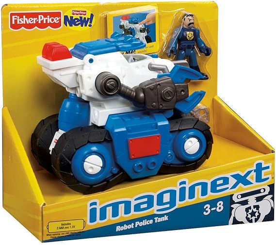 imaginext robot police tank