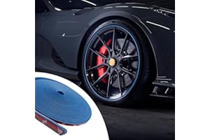 Tecledsn Rim Protector for Car Wheels, Decorative Strip with Adhesive Tape, Vehicle Tire Guard Sticker Rubber Strip Line Univ