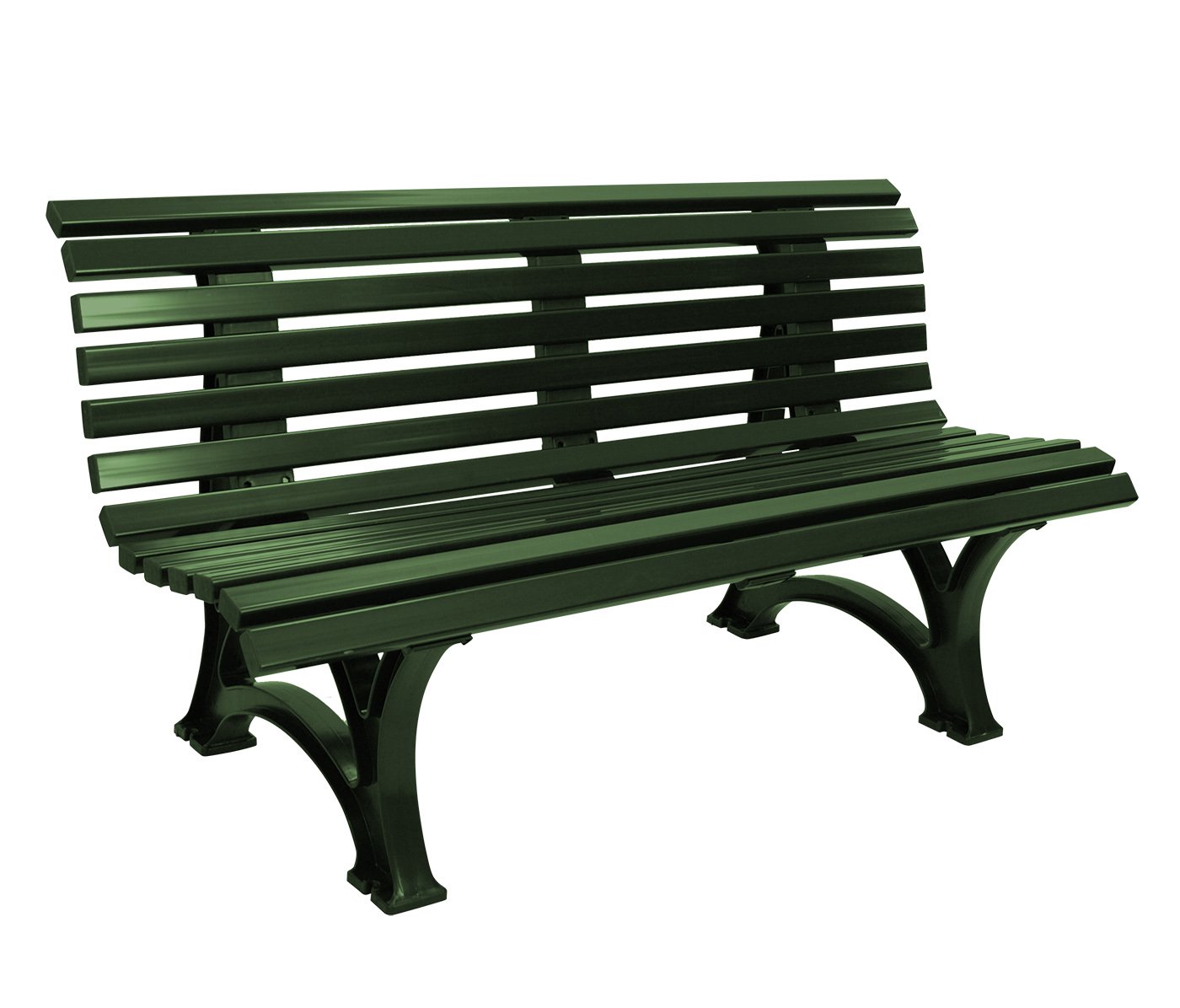 Gartenbank HELGOLAND 150cm aus Kunststoff dunkelgrün, wetterfest günstig