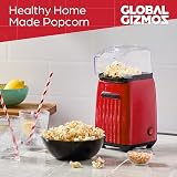 Global Gizmos Hot Air Popcorn Maker 1200W Red 4 Bags Included view 5