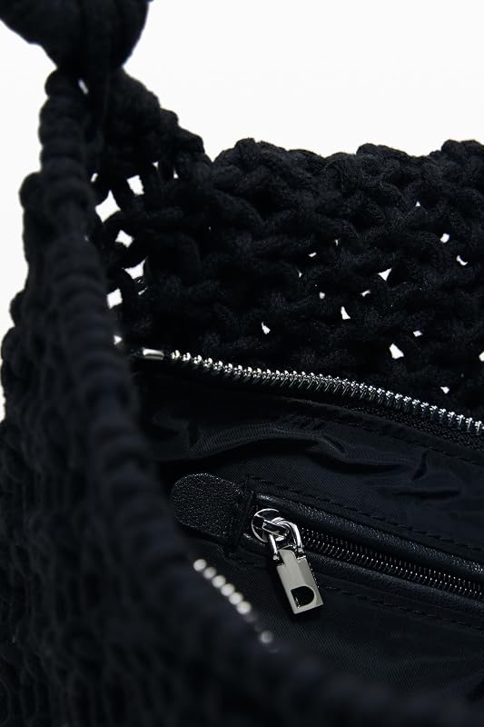 BAG_BRAIDED CORD_VENECIA, 2000 BLACK, U