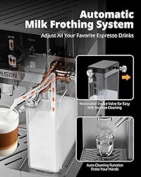 AIRMSEN 20 Bar Espresso Machine with Automatic Milk