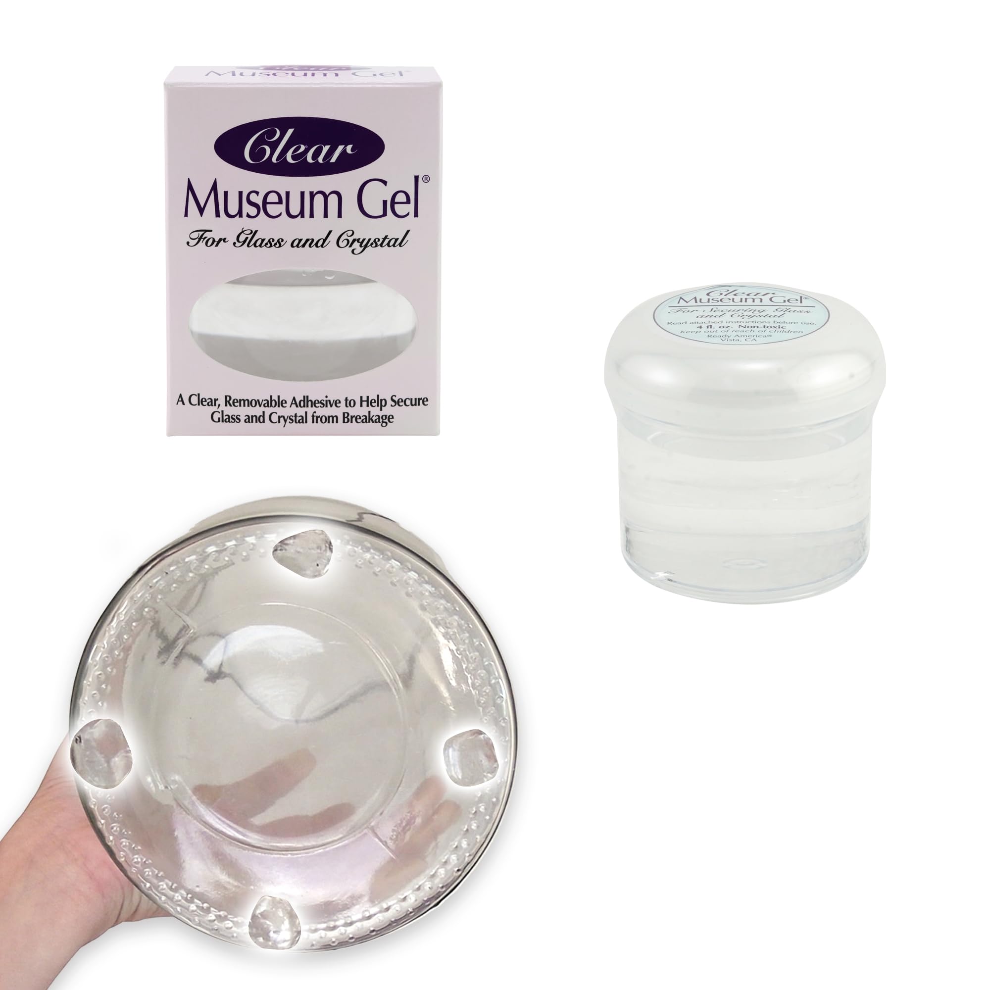 Clear Museum Gel Adhesive For Glass,Crystal, Delicates