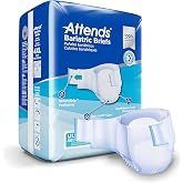 Attends Bariatric Incontinence Briefs, 4X-Large, Ultimate Absorbency, 8 Ct | up to 106 in Waist, Dry-Lock Core, SmartCool Breathable, SecureGrip Fastening, ConfidenceCuff Leg Cuffs, Odor Control
