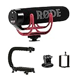 Stabilizing Camera Grip Handle + Rode VideoMic GO