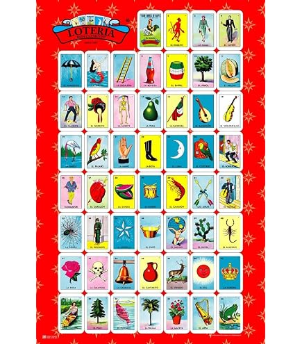 Amazon.com: 39 El Nopal Cactus Loteria Card Mexican Bingo Lottery Day Of  Dead Dia Los Muertos Decorations Mexico Nature Party Spanish Native Cool  Wall Art Print Poster 24x36: Posters & Prints