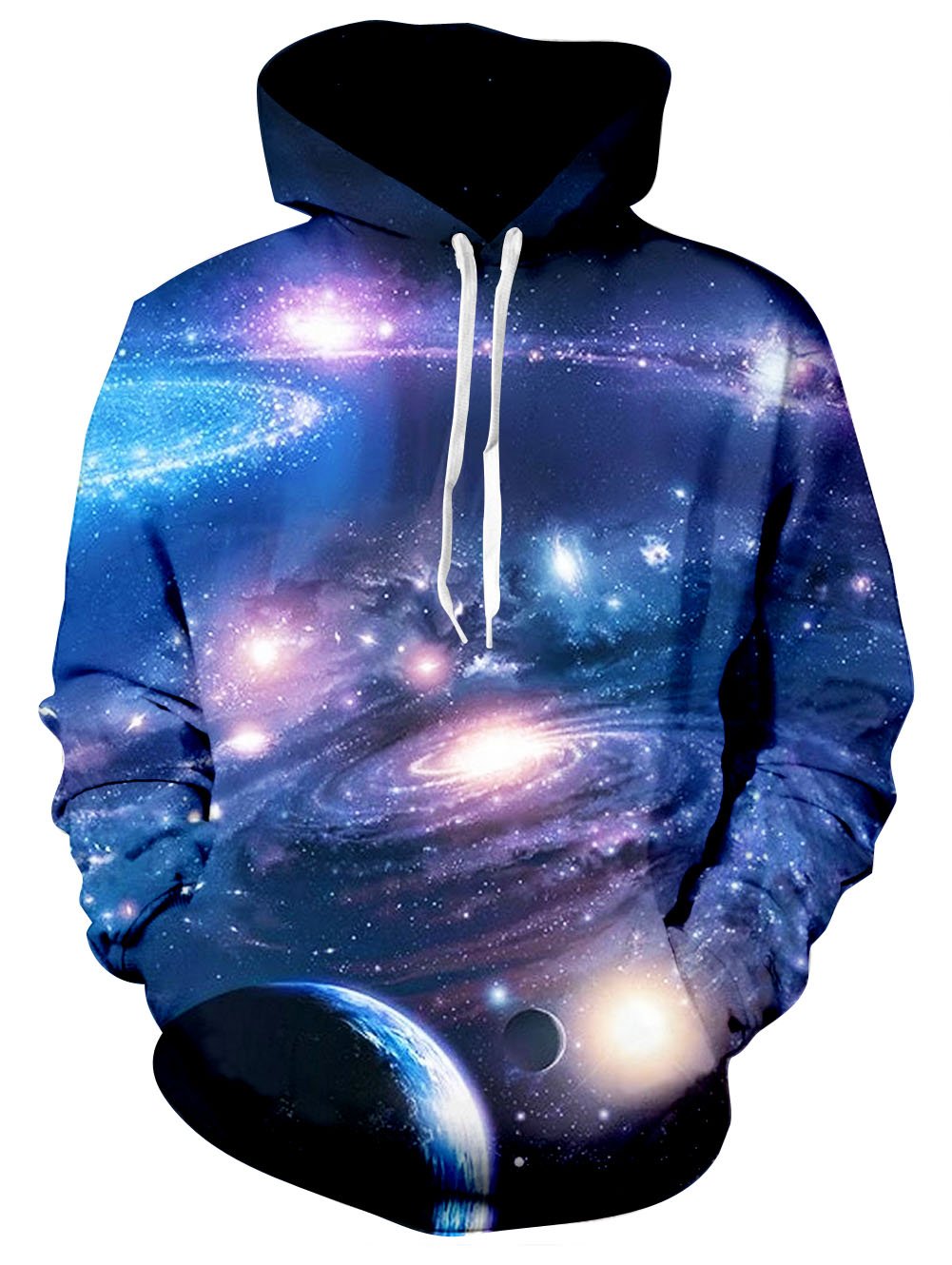 RAISEVERN Sudadera 3D Nebula Space Sudadera con Capucha Deportiva Impresionante para Sudaderas