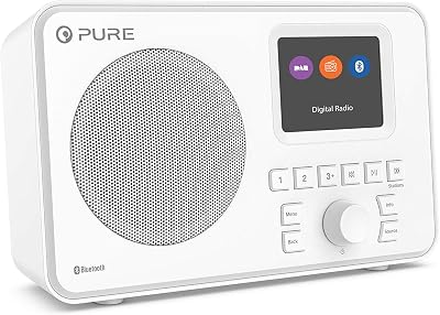 Pure Elan-One FM DAB+ Radio with Bluetooth White