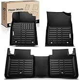 YHTAUTO Automotive All Weather Floor Mats Compatible with Lexus ES350 2013-2018, Car Mats Custom Fit TPE Floor Liners, 1st & 2nd Row, Set of 3