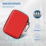 ProCase 2.5 Inch External Hard Drive Case Red Holds 2 Drives view 7