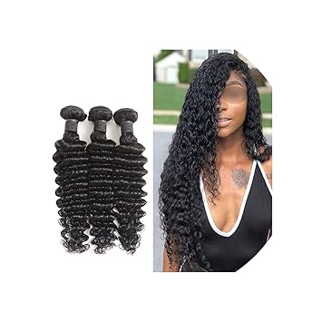 Amazon Com Elements 100 Human Hair Bundles Deep Wave 1 3 4