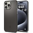 Spigen Thin Fit Designed for iPhone 15 Pro Case (2023) [Hard Shell] [Military-Grade Protection] - Gunmetal
