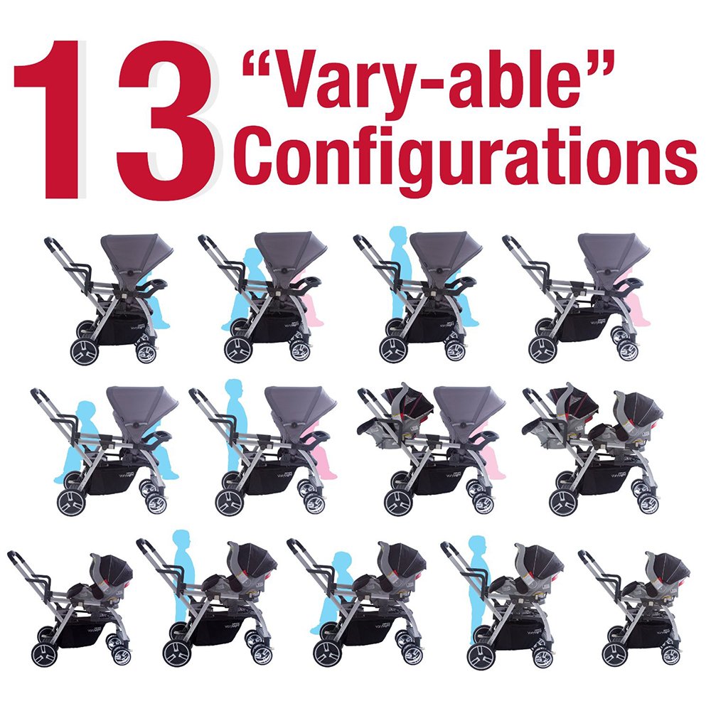 joovy caboose varylight tandem adjustable frame stroller