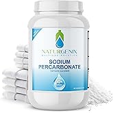 Naturgenix Sodium Percarbonate Powder 99% Purity - Oxygen Bleach, Hydrogen Peroxide Release Cleaner for Laundry, Dishwasher, Deodorizing & Stain Removal, Multi-Surface Use, Color-Safe (9 lbs)